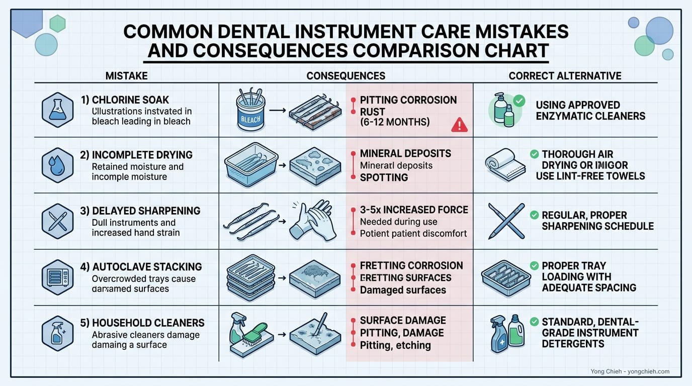 Common Instrument Care Mistakes and Corrections