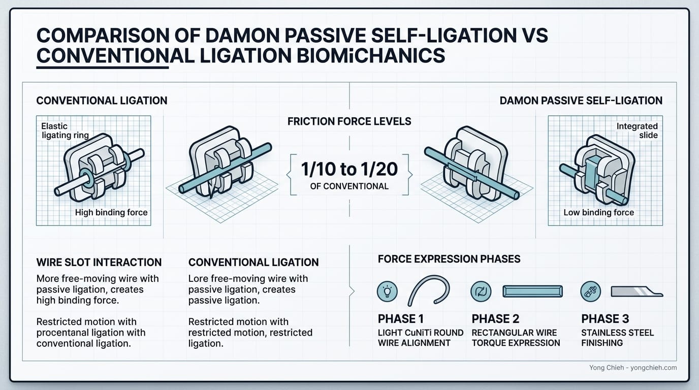 Damon Self-Ligating Bracket Biomechanics and Treatment Phases