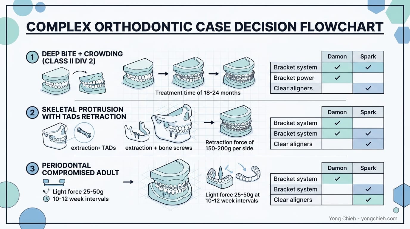 Complex Orthodontic Case Decision Flowchart